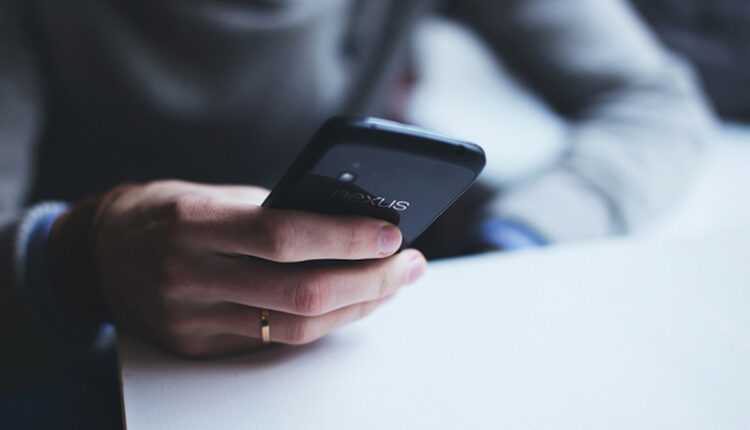 man on mobile phone