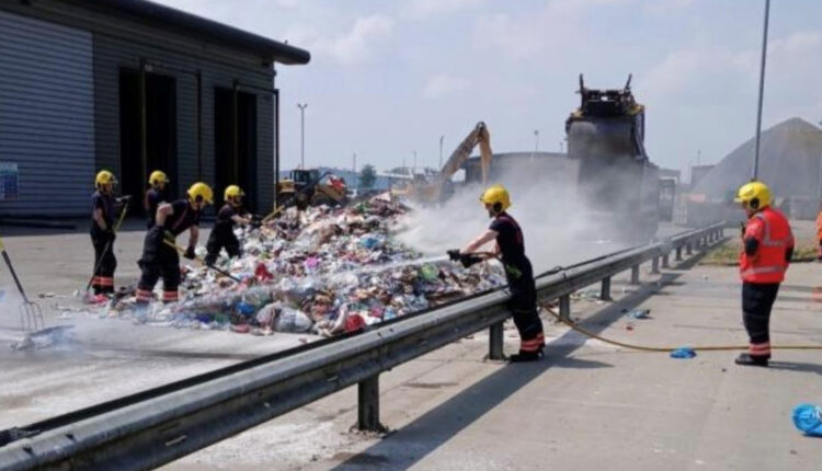 Refuse bin fire