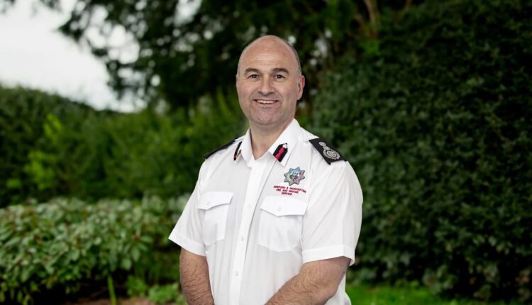 Chief Fire Officer Jonathon Pryce receives King’s Fire Service Medal