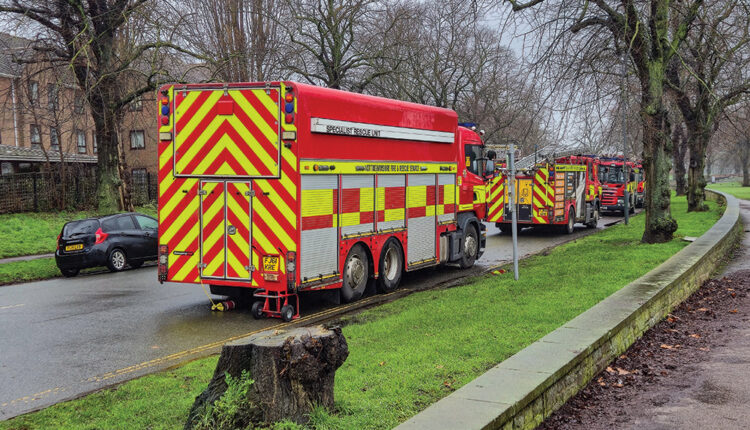 Nottinghamshire Fire and Rescue Appliances on water rescue training